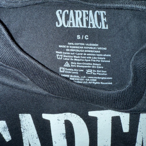 Black Scarface T-Shirt Size Small - Picture 3 of 3